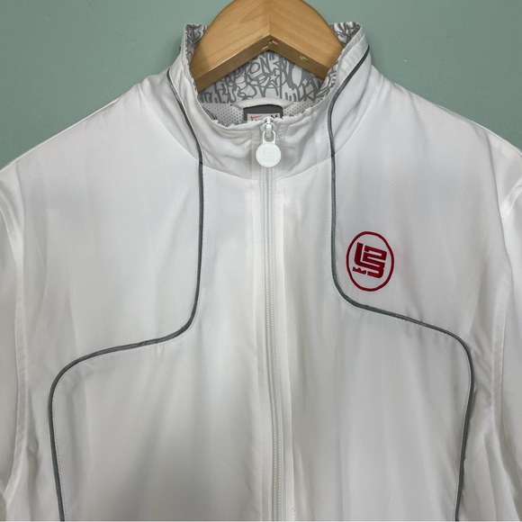 Vintage Lebron James Nike Track Suit White Men’s Size Medium 2 Piece - Picture 12 of 16